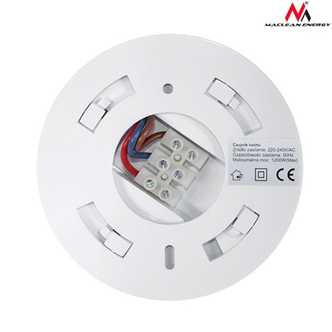MCE19 Czujnik ruchu pir sufitowy Maclean Energy 1200W zasięg 6m