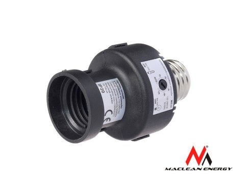Oprawa żarówki E27 Maclean, 100W, z czujnikiem zmierzchu, timer, MCE21B