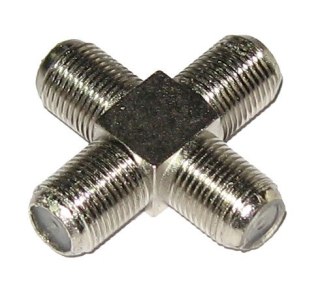 Złącze czwórnik "F" 4GN metal