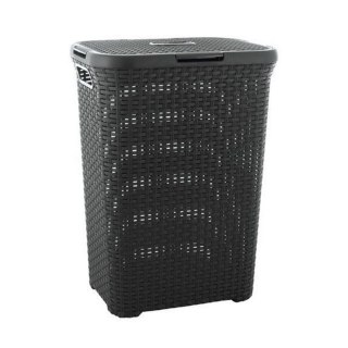 Kosz na bieliznę Curver Natural Style 40L ciemnySz