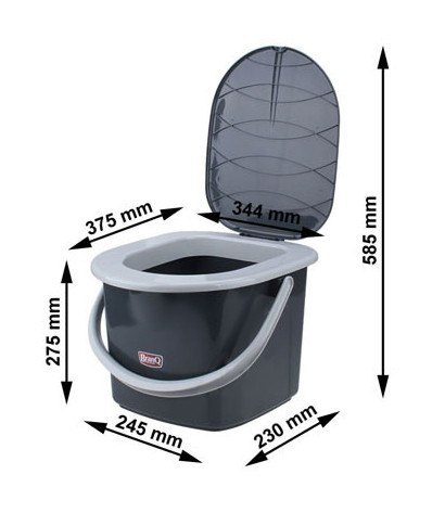 Toaleta turystyczna wiadro 15,5l BranQ