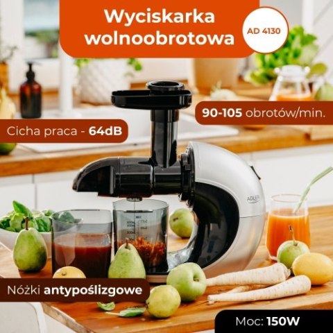 AD 4130 Wyciskarka wolnoobrotowa - ślimakowy mechanizm tłoczący