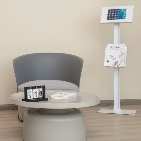Stojak uchwyt reklamowy do tabletu Maclean,podłogowy z blokadą, 9.7"-11", iPad/iPad Air/iPad Pro, Samsung Galaxy Tab A/Tab A7/Ta