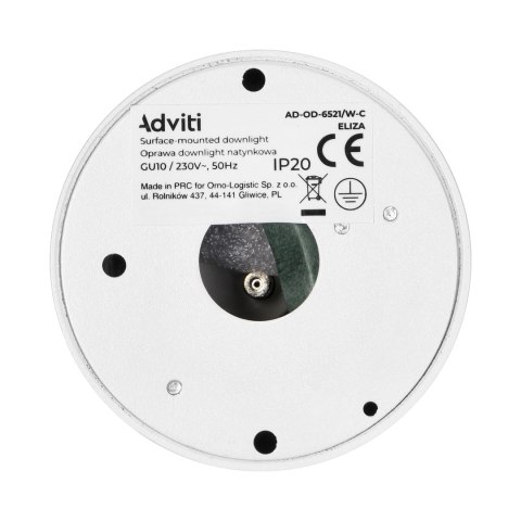 ELIZA, oprawa typu downlight, GU10, IP20, aluminiowa, biało-złota