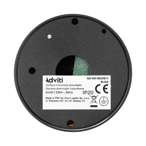 ELIZA, oprawa typu downlight, GU10, IP20, aluminiowa, czarno-złota