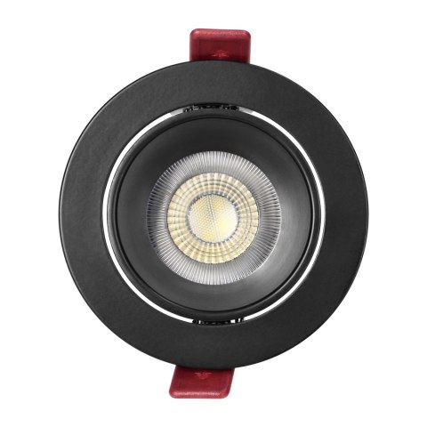 FONDI RC ramka dekoracyjna oprawy punktowej, MR16/GU10 max. 50W, okrągła, stała, aluminiowa, czarna