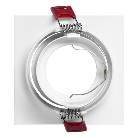 FONDI SC ramka dekoracyjna oprawy punktowej, MR16/GU10 max. 50W, kwadrat, stała, aluminiowa, biało-złota