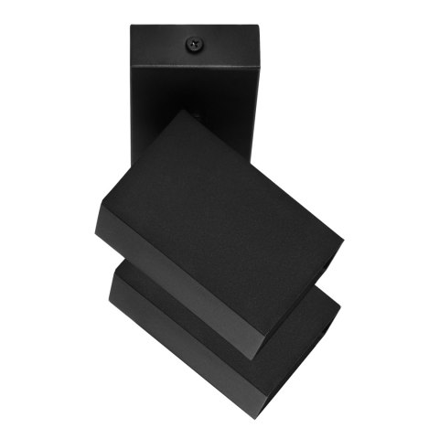KUBAR SP 2, oprawa ścienno-sufitowa, 2xGU10, IP20, czarna