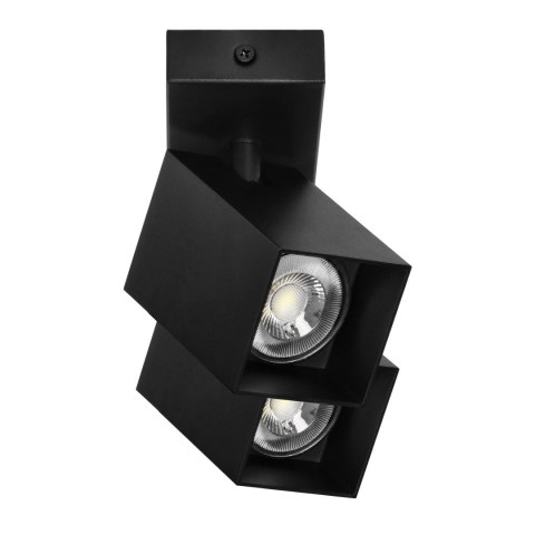 KUBAR SP 2, oprawa ścienno-sufitowa, 2xGU10, IP20, czarna