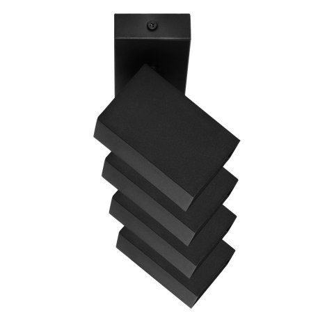 KUBAR SP 4, oprawa ścienno-sufitowa, 4xGU10, IP20, czarna
