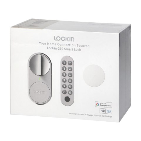 Nakładka na wkladkę smart lock TUYA , Czytnik linii papilarnych, Gateway BT/WiFi - Zestaw