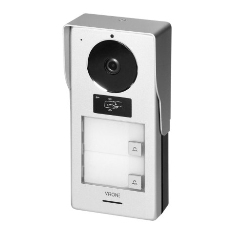 PAVONIS MULTI, zestaw wideodomofonowy dwurodzinny, 4-żyłowy, 7", Wi-Fi, ekran dotykowy, Full HD, RFID