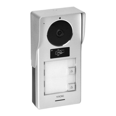 PAVONIS MULTI, zestaw wideodomofonowy dwurodzinny, 4-żyłowy, 7", Wi-Fi, ekran dotykowy, Full HD, RFID
