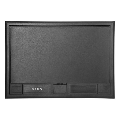 Puszka podłogowa na gniazda modułowe 8 x 45x45mm lub 16 x 22,5x45mm, pokrywa: plastik, czarna