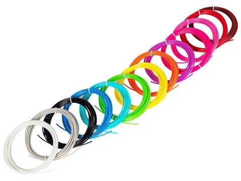 55-001# Długopis 3d drukarka 3d niebieski + 65m filament mix