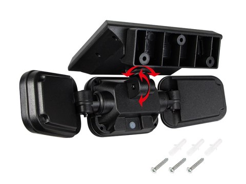 67-495# Lampa uliczna solarna 3 reflektory + czujnik