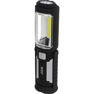 Latarka warsztatowa, 3w, 2x cob, 3xaa, 200lm, magnes