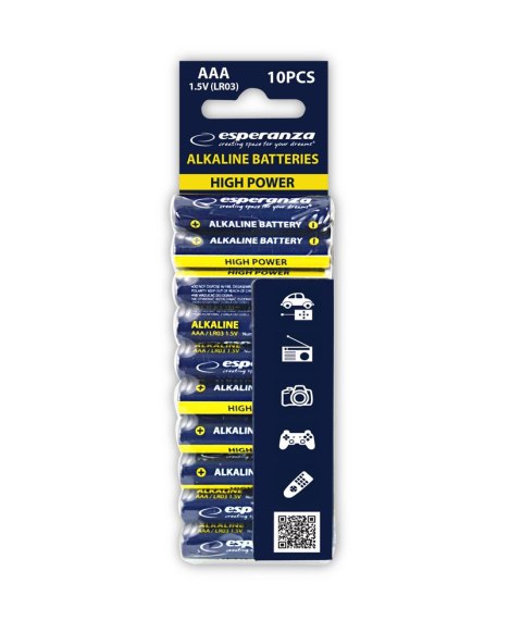 EZB113 Esperanza baterie alkaliczne aaa 10szt zgrzewka zawieszana