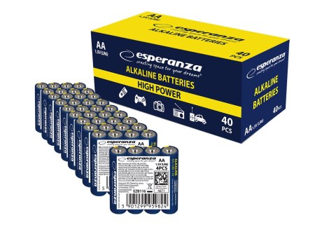 EZB116 Esperanza baterie alkaliczne aa 4szt zgrzewka