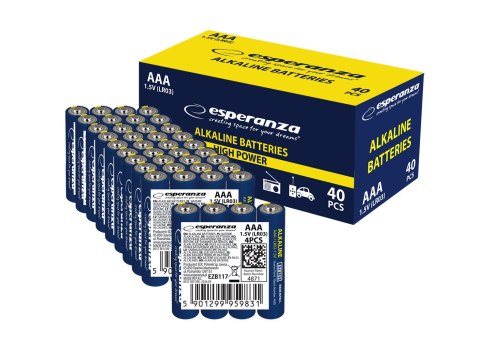 EZB117 Esperanza baterie alkaliczne aaa 4szt zgrzewka