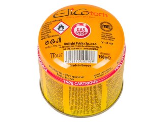 53-182# Gaz uniwersalny elicotech 190g kartusz nabój przebijany