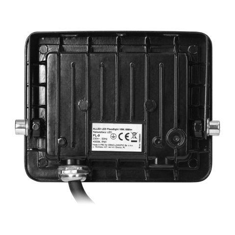 ALLED 10W Naświetlacz LED, 850lm, IP65, 4000K, Alu+Glass