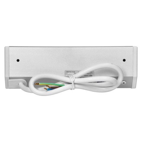 Gniazdo meblowe 2x2P+Z, 2xUSB (typ A+C; 2,4A), biało-srebrne