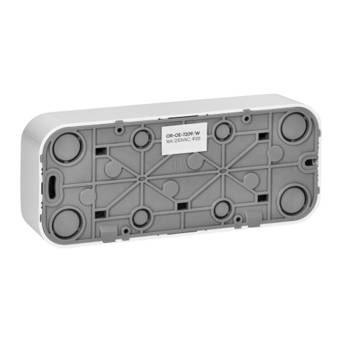 Gniazdo potrójne ToDo 2P+Z IP20, 16A, 230V AC, biały, 10 sztuk