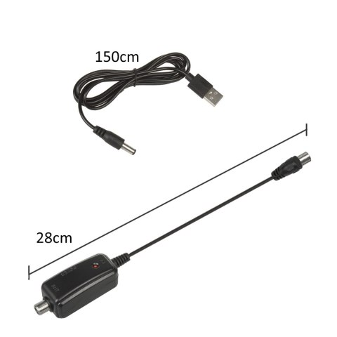 Adapter złącze USB do anteny DVB-T Maclean, 5V, MCTV-697