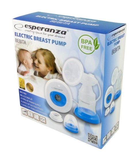 ECM001B Esperanza laktator elektryczny bebita niebieski