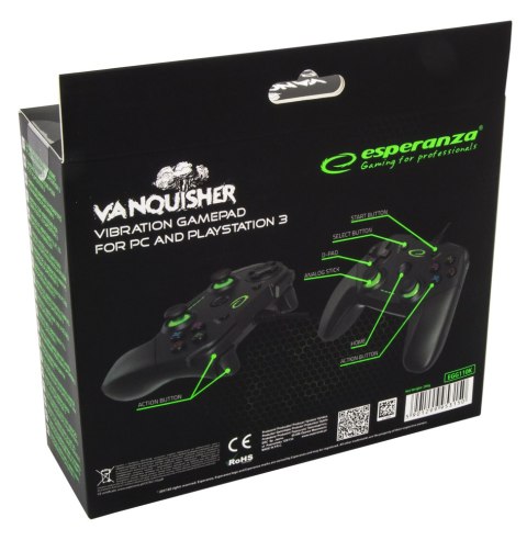 EGG110K Esperanza gamepad pc/ps3 usb vanquisher