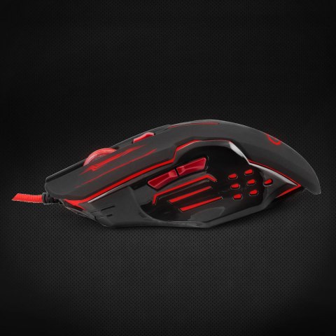 EGM403R Esperanza mysz przewod. gaming led 6d opt. usb apache czerwona