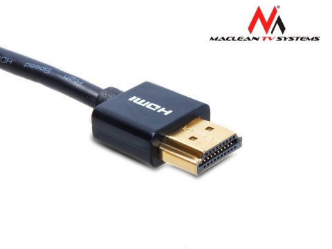 Przewód Maclean, HDMI-microHDMI, ULTRA SLIM, v1.4, A-D, 3m, MCTV-723