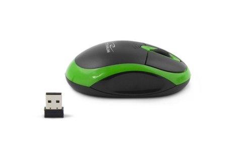 TM116G Titanum mysz bezprz. 2.4ghz 3d opt. usb vulture czarno-zielona