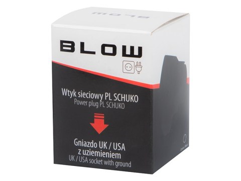72-307# Wtyk sieciowy wt.pl/gn.uk,usa czarny duży