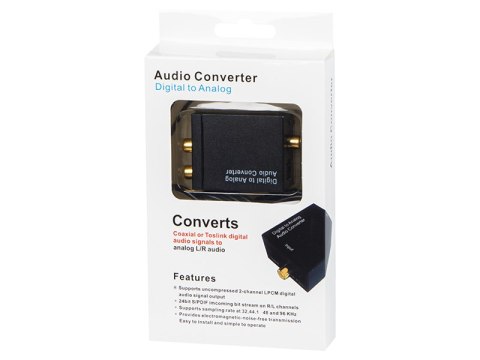 91-201# Konwerter optyczny toslink dac na 2xrca