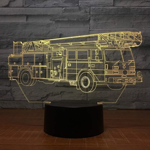 ZD98A Lampka nocna straż pożarna 3d led