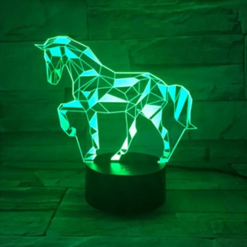 ZD98G Lampka nocna jednorożec 3d led