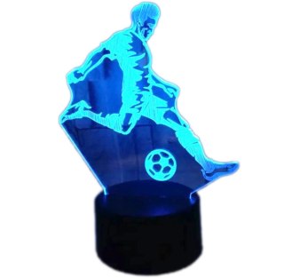 ZD98K Lampka nocna piłkarz 3d led