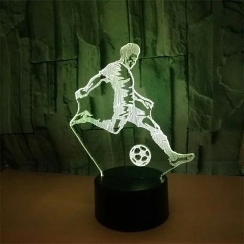ZD98K Lampka nocna piłkarz 3d led