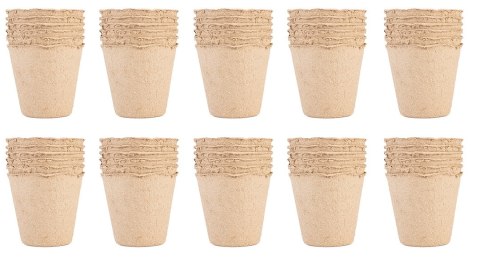 Rozsadniki torfowe: 8 x 8 x 7.8 cm, 60 sztuk