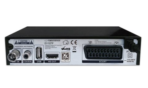 EV107P Esperanza tuner/dekoder cyfrowy dvb-t2 h.265/hevc ev107p