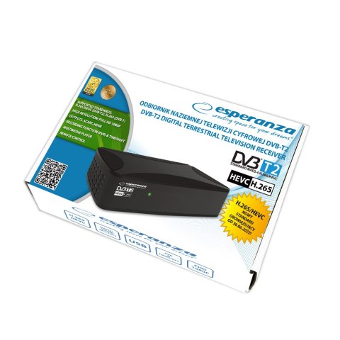 EV108R Esperanza tuner/dekoder cyfrowy dvb-t2 h.265/hevc ev108r