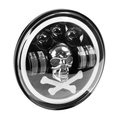 Lampa robocza led skull czaszka dodatkowa ozdobna 12v 24v amio-03695