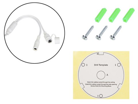 77-799# Kamera wifi blow 5mp 2,8mm bl-w5k28bwp