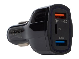 75-780# Ładowarka samochodowa g31a 3x usb-c+2xusb-a