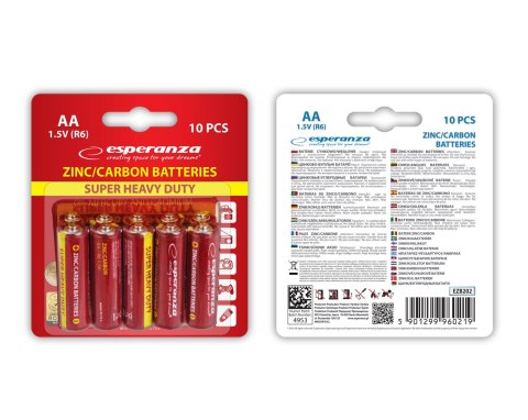 EZB202 Esperanza baterie zn-c aa 10szt blister
