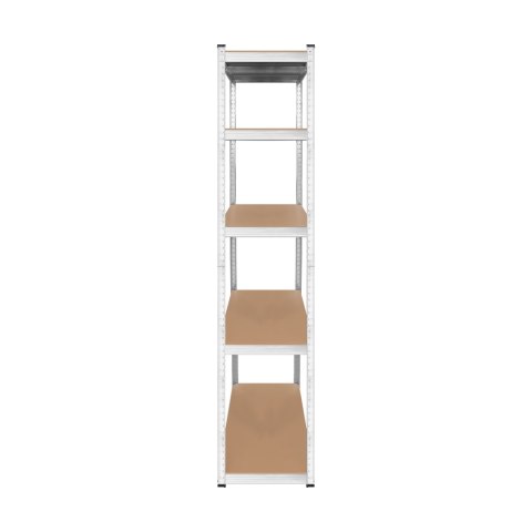 Regał metalowy magazynowy 205x120x45 srebrny Rebel