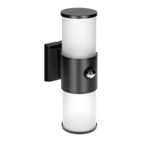 DALIA oprawa ogrodowa z czujnikiem ruchu, 2xE27, max. 2x15W, IP54, czarna