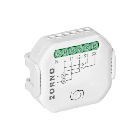 Przekaźnik dopuszkowy 2-kanałowy Tuya Smart Wi-Fi+BLE